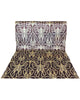 Tappeto persiano Gabbeh 275x178 cm in lana marrone e beige per camera moderna.