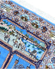Tappeto Persiano Isfahan 160x107 cm Blu Beige Medaglione