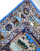 Tappeto Persiano Isfahan 160x107 cm Blu Beige Medaglione