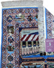 Tappeto Persiano Isfahan 160x107 cm Blu Beige Medaglione