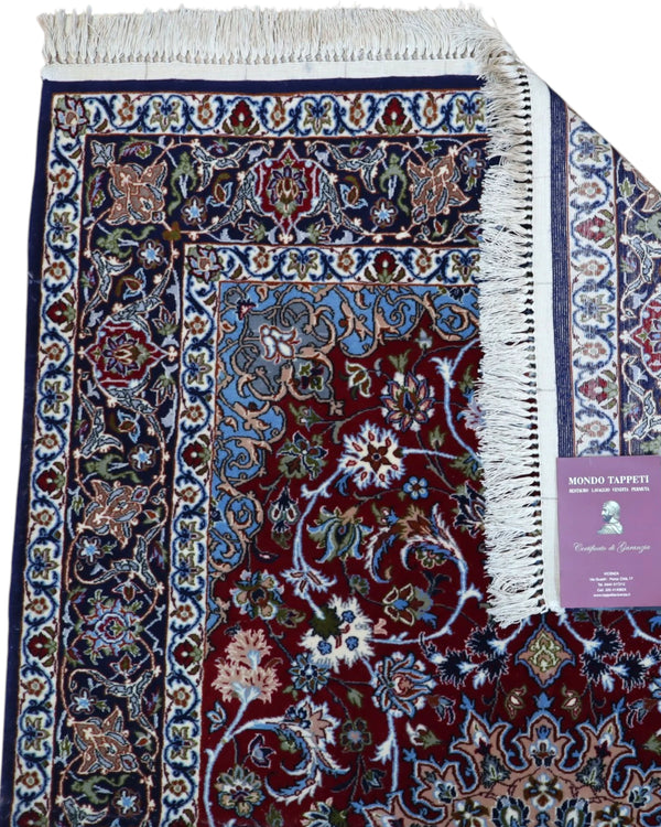Tappeto Persiano Isfahan 170x110 cm Rosso Floreale