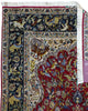 Tappeto Persiano Isfahan 173x110cm Rosso Medaglione Floreale