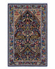 Tappeto Persiano Kerman 145x89 cm Blu