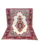 Tappeto floreale Kirman 233x150 cm con medaglione centrale per spazi raffinati.