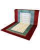 Tappeto Persiano Moderno 270x185 cm Rosso Blu e Avorio Geometrico