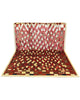 Tappeto persiano moderno 271x187 cm in lana bordeaux per zona living raffinata.