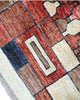 Tappeto Persiano Moderno 271x187 cm Bordeaux e Beige Geometrico