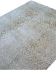 Tappeto in lana 280x185 cm chiaro con motivo floreale per grandi spazi interni.