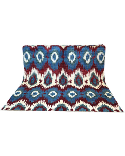 Tappeto persiano moderno 283x232 cm in lana con design ikat per zona living raffinata.
