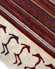 Tappeto Persiano Moderno 287x195 cm Bordeaux e Avorio Geometrico