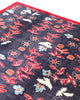 Tappeto Persiano Moderno 292x216 cm Blu Notte e Rosso Floreale