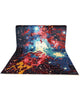 Tappeto persiano moderno 295x207 cm in lana nero e blu per zona living raffinata.