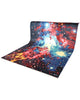 Tappeto 295x207 cm rosso blu e avorio con design astratto per camera moderna.