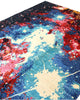 Tappeto Persiano Moderno 295x207 cm Nero Blu e Rosso Astratto