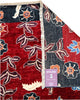 Tappeto Persiano Moderno 296x204 cm Fucsia e Blu Floreale