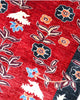 Tappeto Persiano Moderno 296x204 cm Fucsia e Blu Floreale