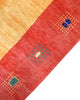 Tappeto 297x200 cm geometrico arancio e terracotta per casa elegante e accogliente.
