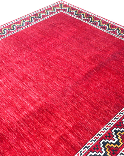 Tappeto per soggiorno 300x200 cm rosso in stile persiano moderno.