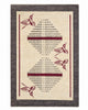 Tappeto Persiano Moderno 302x201 cm Avorio e Grigio con Uccelli