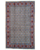 Tappeto Persiano Mud 250x155 cm blu e rosso geometrico per soggiorno elegante.