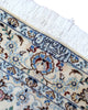 Tappeto Persiano Nain 150x101cm Bianco e Blu Floreale
