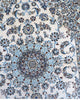 Tappeto Persiano habibian Nain 174x116cm Beige Blu Medaglione Floreale
