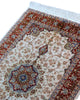 Elegante tappeto persiano 170x110 cm con medaglione centrale floreale, uso soggiorno
