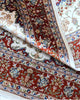Tappeto Persiano Isfahan 170x110 cm Rosso Floreale Medaglione
