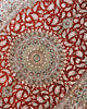 Tappeto Persiano Qom 152x97cm Rosso Medaglione