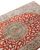 Tappeto Persiano Qom 152x97cm Rosso Medaglione