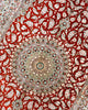 Tappeto Persiano Qom 152x97cm Rosso Medaglione