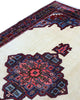 Tappeto Persiano Afshari 230x155 cm Avorio Blu e Rosso con Medaglione
