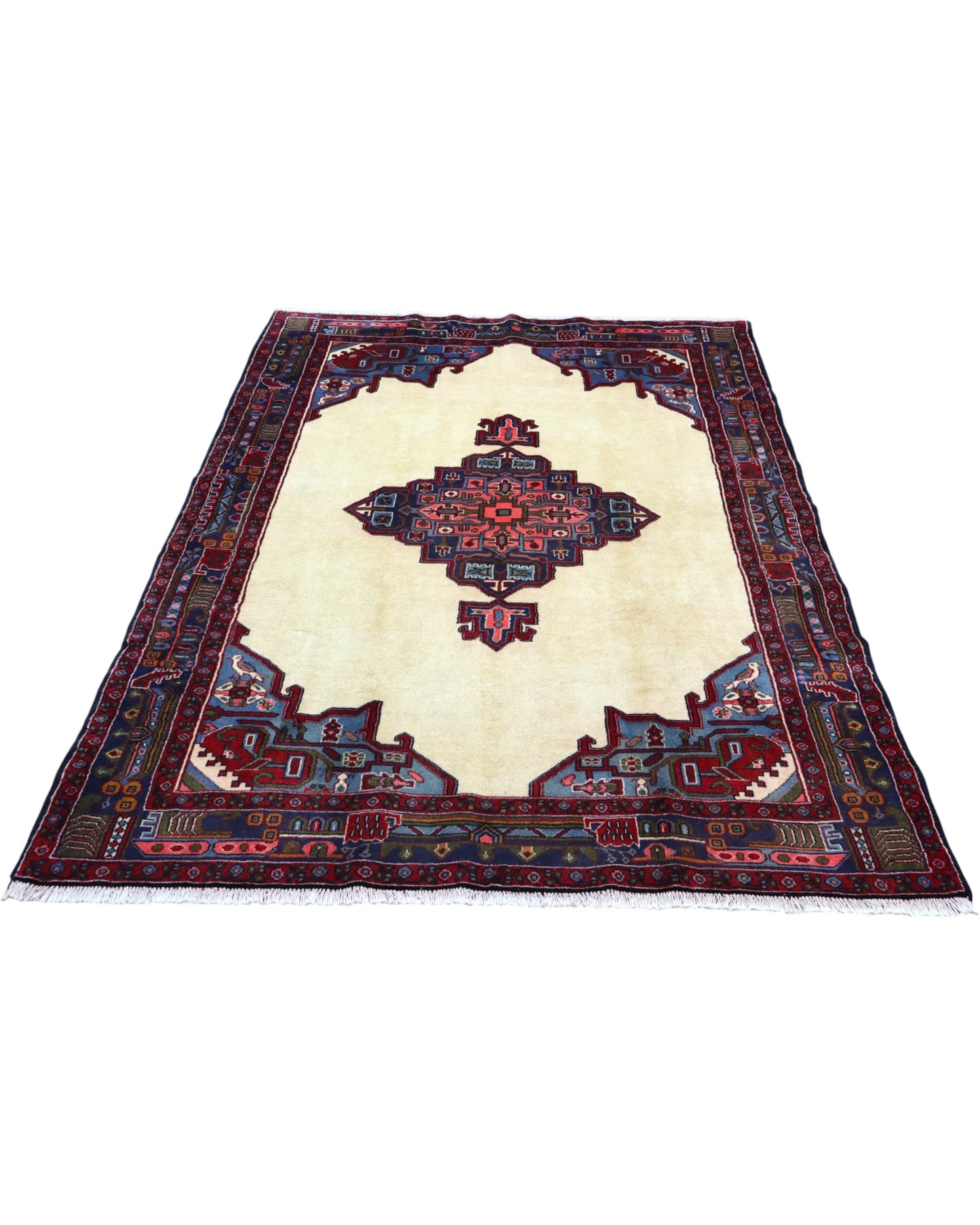 Tappeto Persiano 230x155 cm Afshari, ideale per ingressi eleganti.