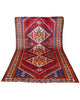 Tappeto 298x161 cm Shiraz con motivi a diamante e decorazioni floreali per soggiorno.