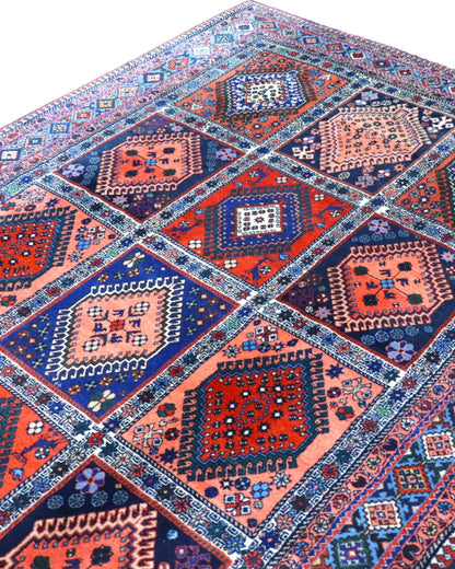 Tappeto persiano 244x155 cm, ideale per soggiorno o sala da pranzo