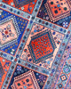 Tappeto Persiano Yalame 244x155 cm Rosso e Blu
