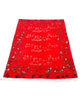 Tappeto persiano Sanneh 145x99 cm rosso e beige per piccoli spazi raffinati.