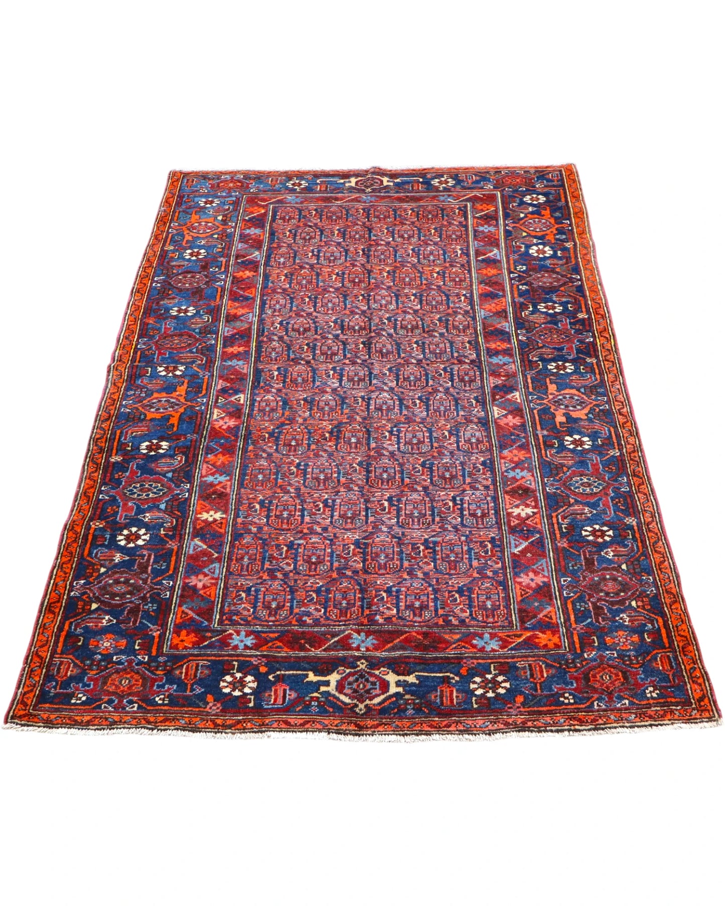 Tappeto Sanneh Antico 124x129 cm | Tappeto Persiano Annodato a Mano
