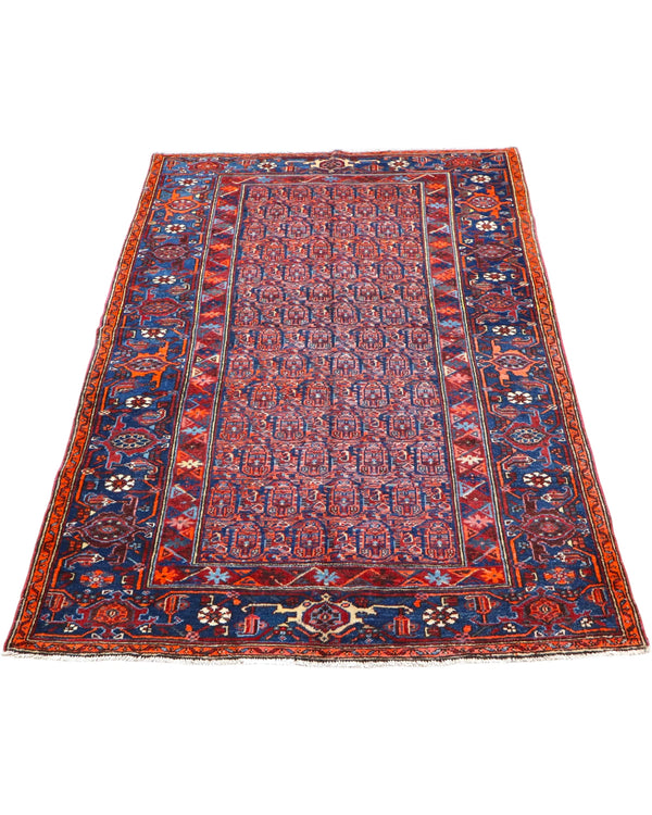 Tappeto Sanneh Antico 124x129 cm | Tappeto Persiano Annodato a Mano