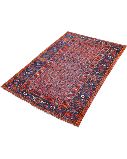 Tappeto Sanneh Antico 124x129 cm | Tappeto Persiano Annodato a Mano