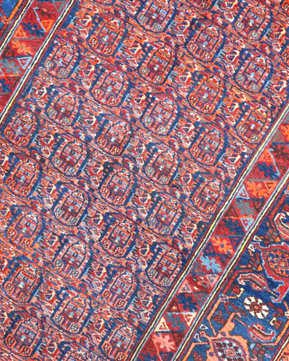 Tappeto Sanneh Antico 124x129 cm | Tappeto Persiano Annodato a Mano