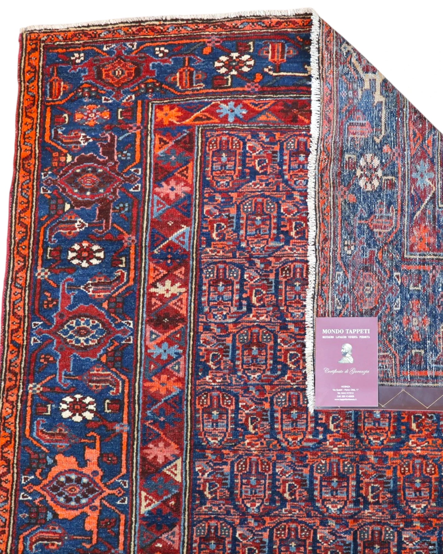 Tappeto Sanneh Antico 124x129 cm | Tappeto Persiano Annodato a Mano
