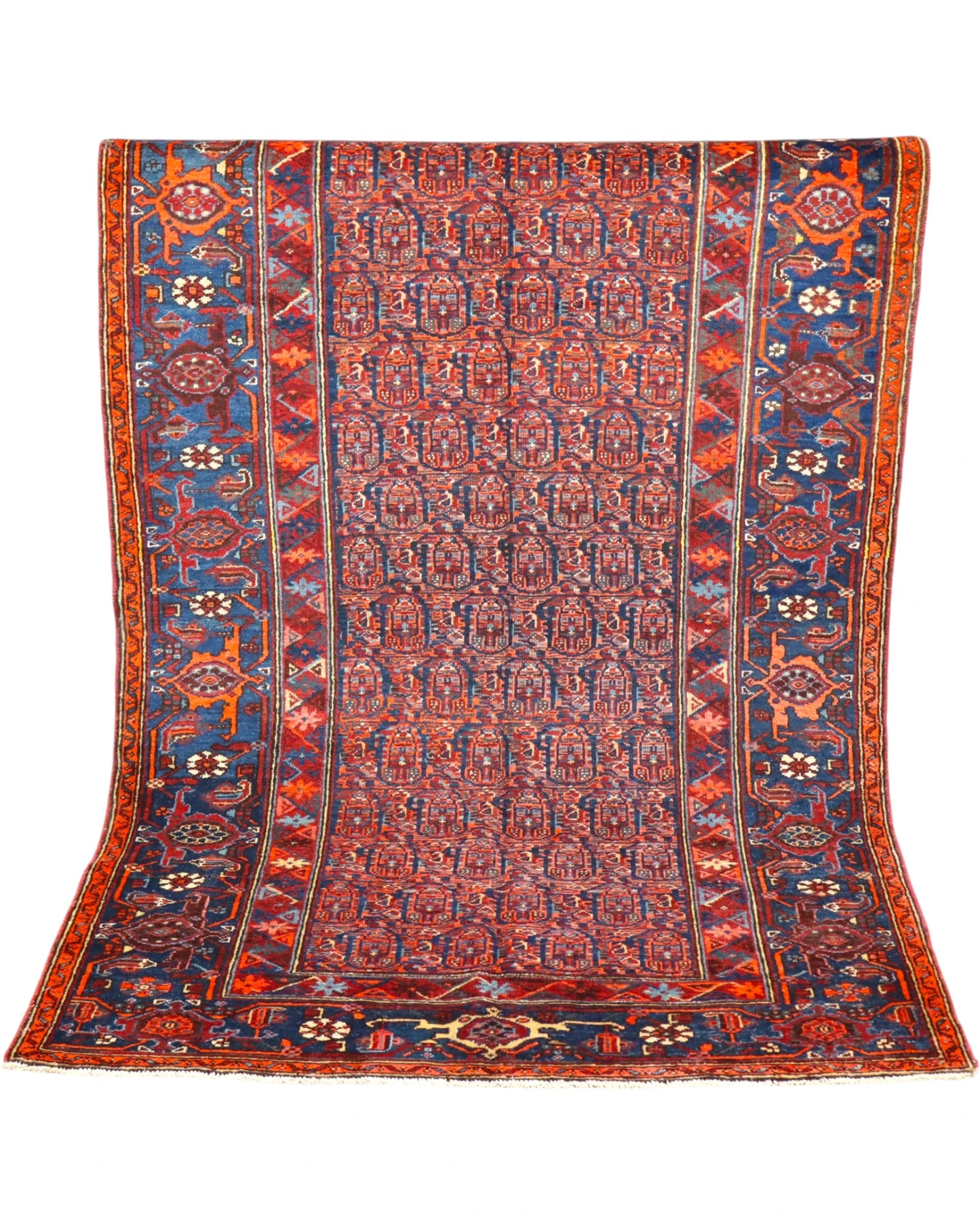 Tappeto Sanneh Antico 124x129 cm | Tappeto Persiano Annodato a Mano