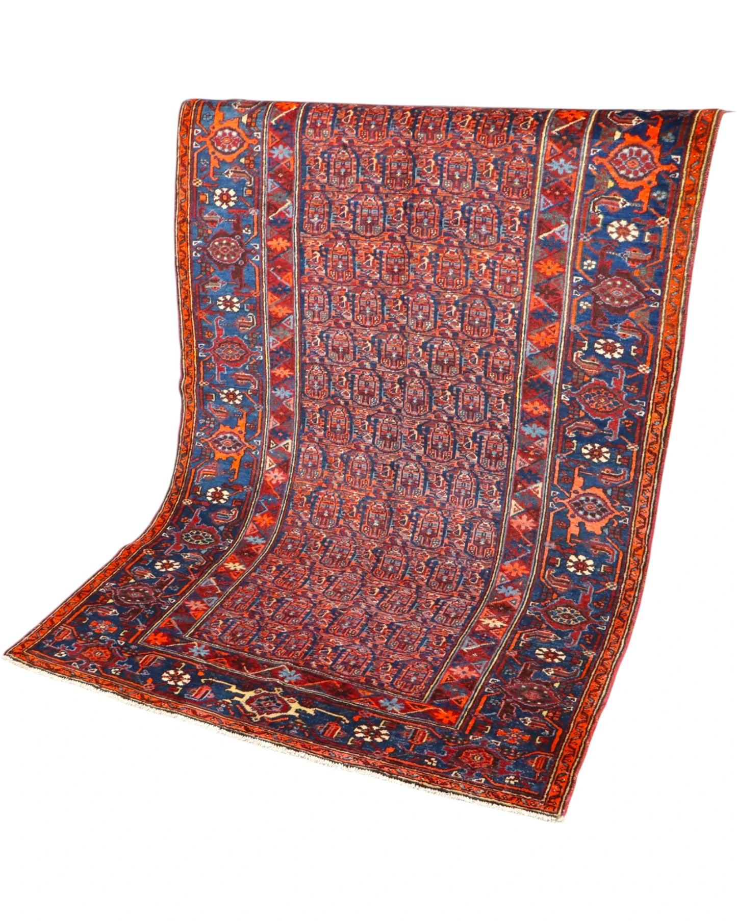 Tappeto Sanneh Antico 124x129 cm | Tappeto Persiano Annodato a Mano