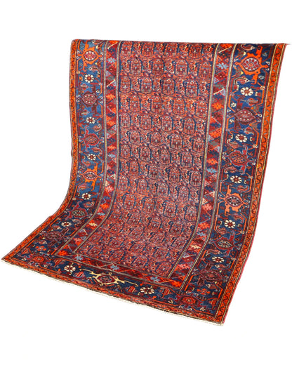 Tappeto Sanneh Antico 124x129 cm | Tappeto Persiano Annodato a Mano
