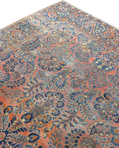Tappeto Persiano Saruk 296x217 cm Annodato a Mano