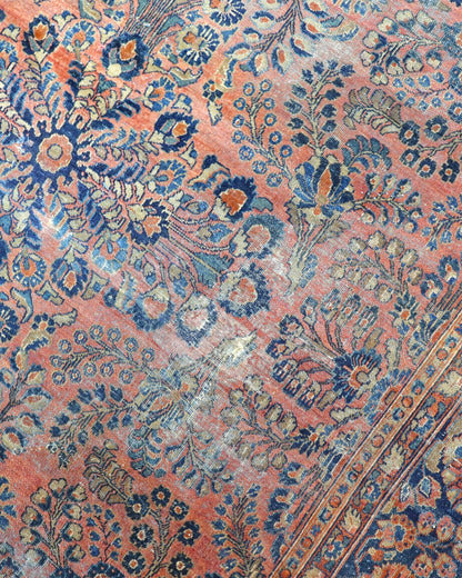 Tappeto Persiano Saruk 296x217 cm Annodato a Mano