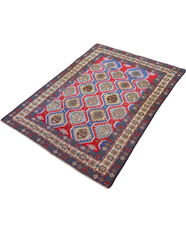 Tappeto Shirvan Antico 188x137 cm Annodato a Mano