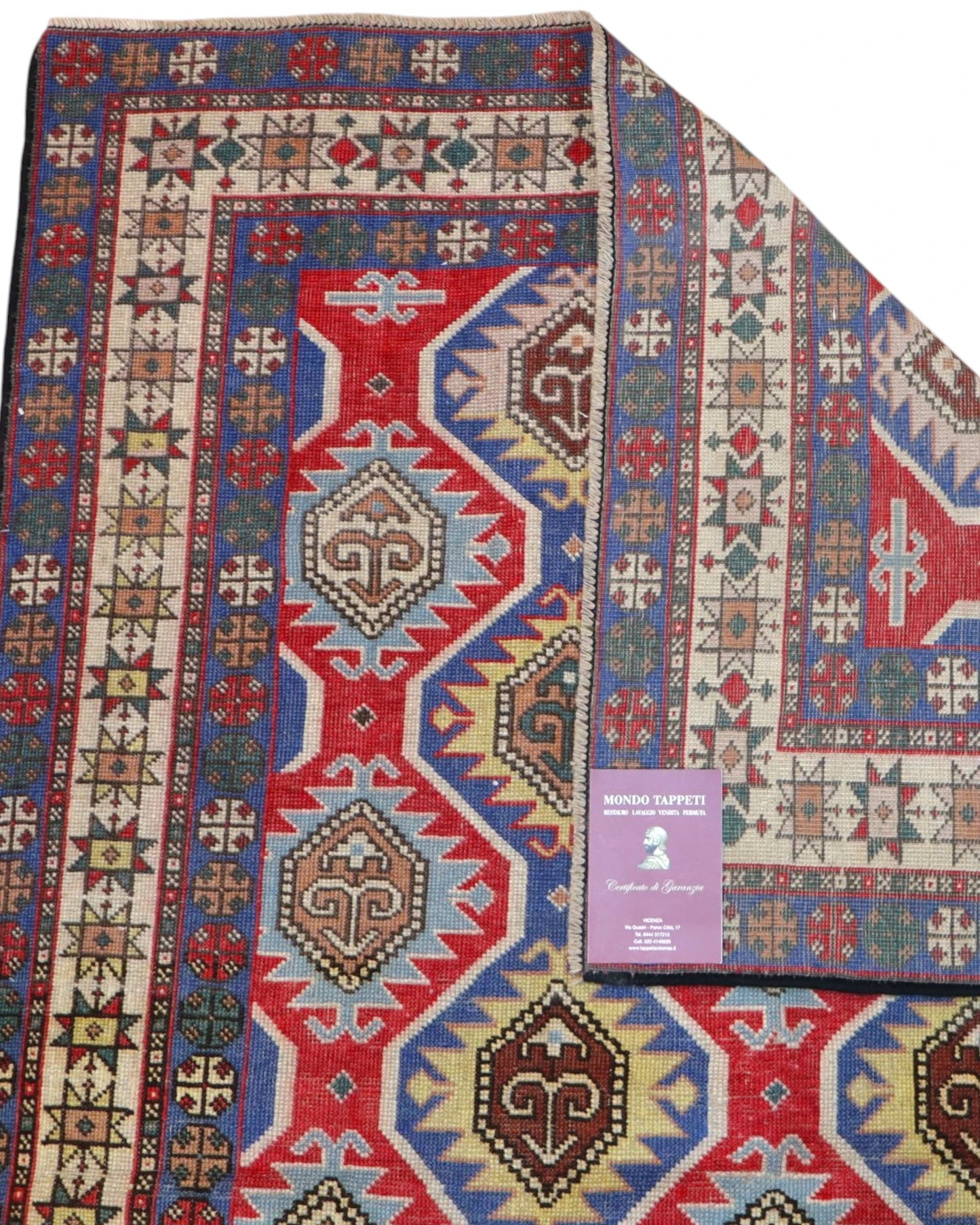 Tappeto Shirvan Antico 188x137 cm Annodato a Mano