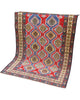 Tappeto Orientale Shirvan Antico 188x137 cm fatto a mano con eleganti motivi geometrici tradizionali.